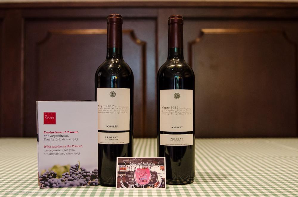 Restaurant Sport_esmorzar de forquilla amb vins Scala dei Vins Scala dei DOQ Priorat al restaurant Sport